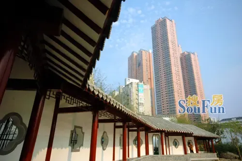 世茂茶亭福州老街的现代城市天际线