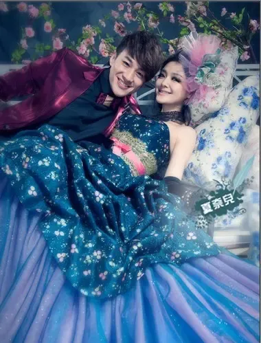 何润东大s唯美婚纱照 这个夏天憧想