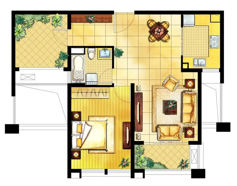 完美的婚房演绎 昆山在售90平以下风靡小户型