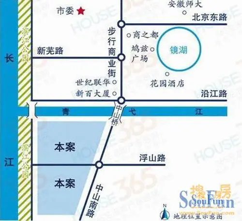 长江长现代城交通图