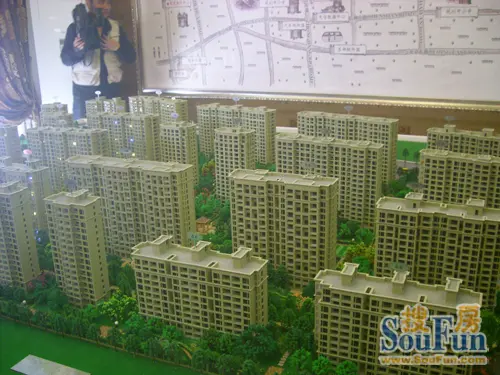 大观花园展示 内的沙盘