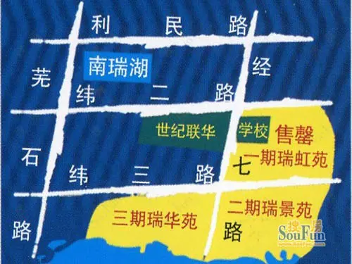 江城国际瑞华苑交通图