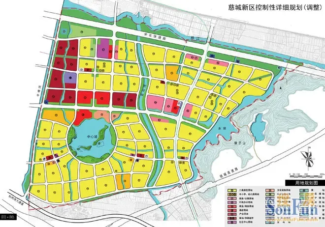 慈城新区用地规划图