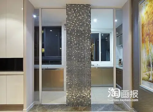 现在很漂亮的马赛克柱子.