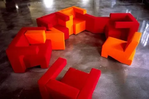 无限延伸的多彩组合家具 积木沙发随心配(组图)