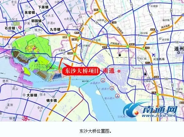 南通开沙岛东沙大桥打下首桩预计2014年竣工