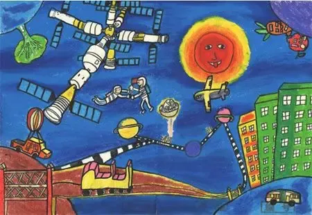 充满想象,记得有位母亲来电说要求以"我的未来生活"为主题,宝贝却反问