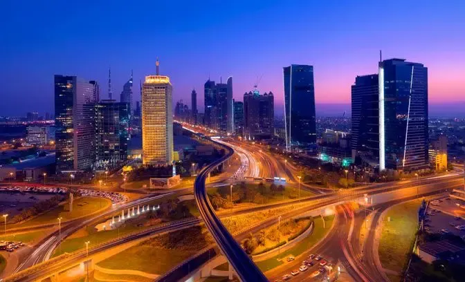 迪拜现代化的城市建设