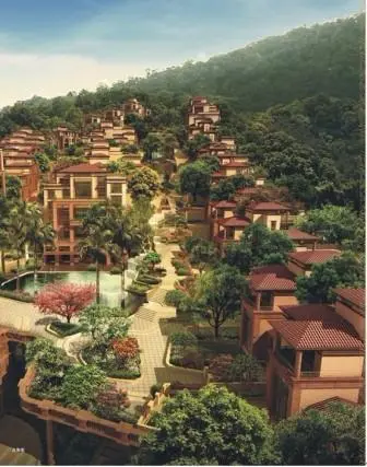 2012年,兰江山第,大南山巅纯别墅紫园也都规划有一条私家登山道,但