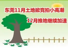 东莞11月土地掀竞拍小高潮 12月推地继续加速