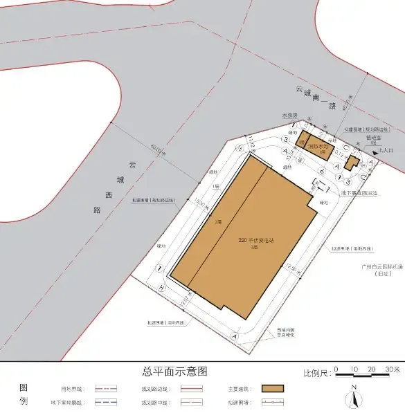 飞翔公园规划 飞翔公园变电站 白云新城规划