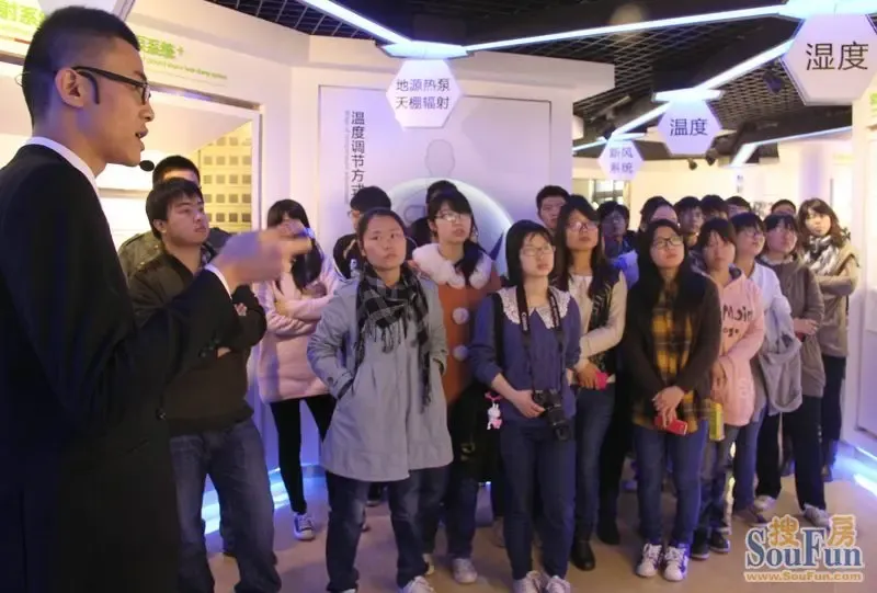 328常州工学院师生莅临参观朗诗新北绿郡绿色人居馆