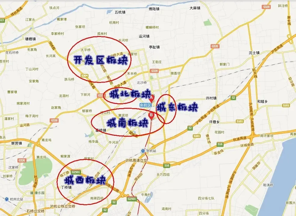 临平板块建设性划分!仅个人观点,欢迎吐槽!