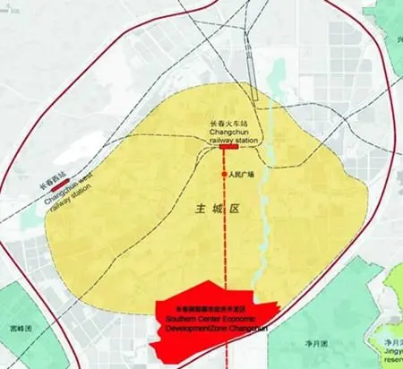 南部新城区位图