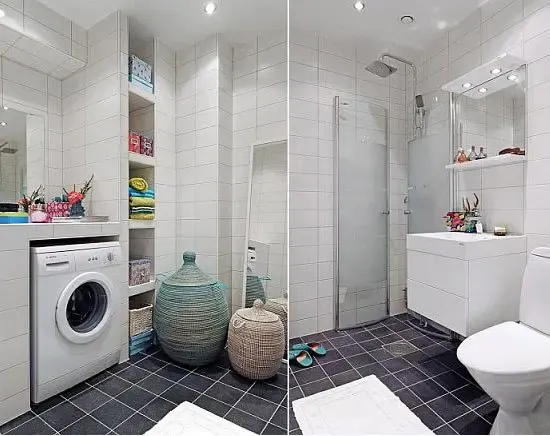 12款小户型卫浴间装修效果图 三招打造小清新卫浴