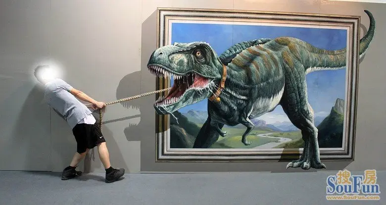 裸眼看3d汉泰上上城3d立体画展20日即将登场