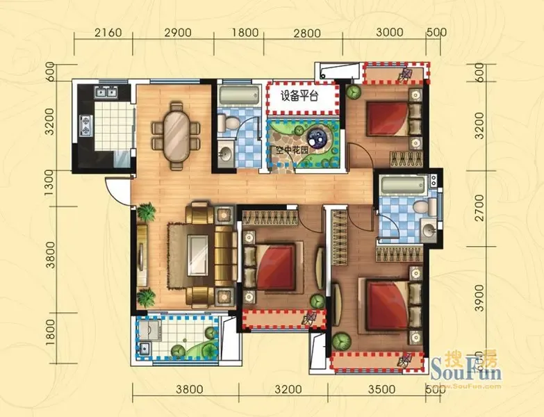 华纺新华城效果图交通状况:轨道2号线,快4,651到汽车客运西站下,665路