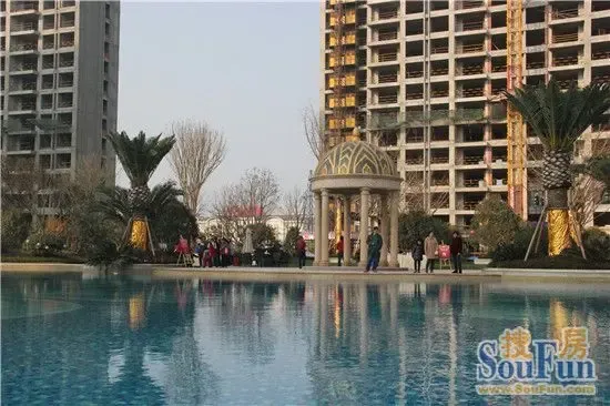 滨江城市之星实景园林开放