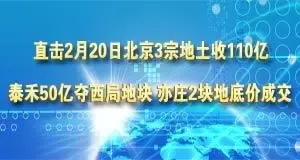 京城2月土地市场"马上走热" 土地出让金或破400亿
