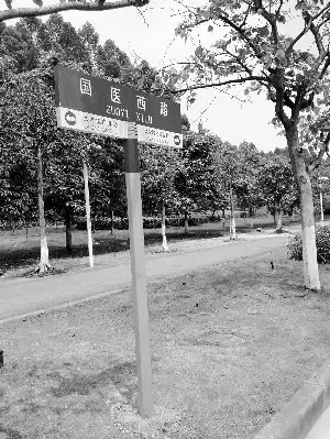 新路牌"现身"大学城 指示牌更新预计月底完成