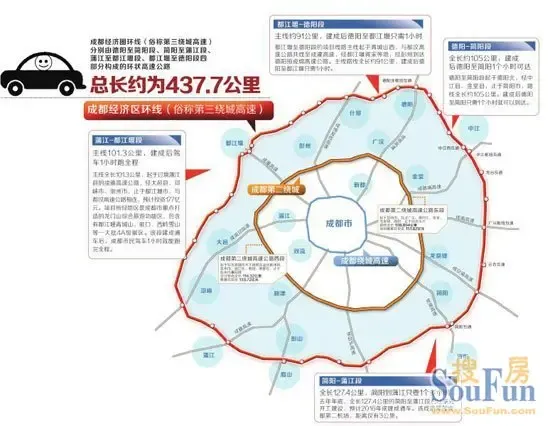 眉山进入成都经济区环线3绕盘活一小时经济圈