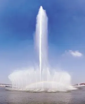 喜350多米苏州湾阅湖台音乐喷泉或2014年底完工