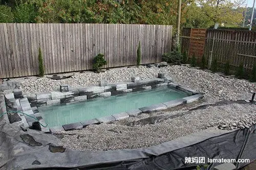外国牛人在自家后院自建泳池全过程曝光(图)