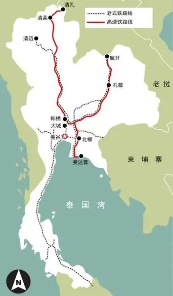 泰国建高铁连中国乘火车去东南亚不是梦