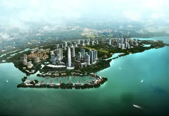 瑶湖生态科技新城规划示意项目地址:南昌-瑶湖新城-东湖路(绿地未来城