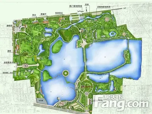 龙湖公园改造布局图
