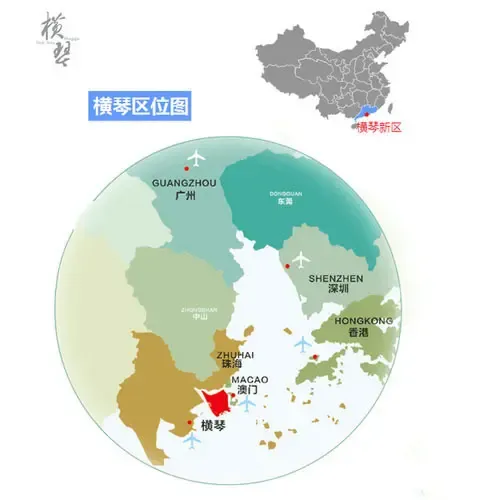 横琴地理位置图