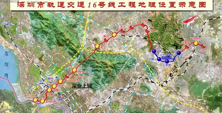 途径深业上城的10号线开工啦
