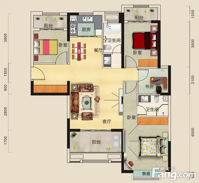 楼盘中都·巴黎城c1户型