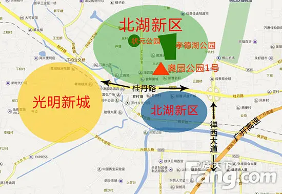 资料显示,孝德湖公园占地230亩(千灯湖约302亩,引入汾江河活水,园内