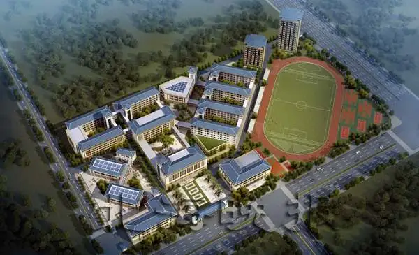 北师大北海附中全景效果图。 谭华懿 翻拍