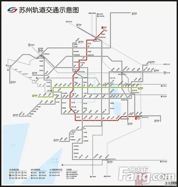 苏州轨道交通长期规划图