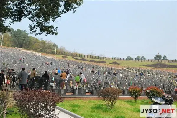 而作为清明节前的后一个双休日,花山公墓也迎来清明祭扫的个客流高峰