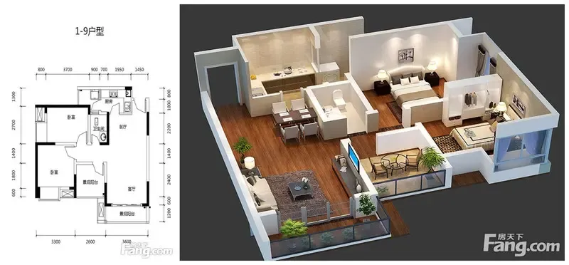 贴心开发商户型图3d呈现 商社时代将推商圈小户