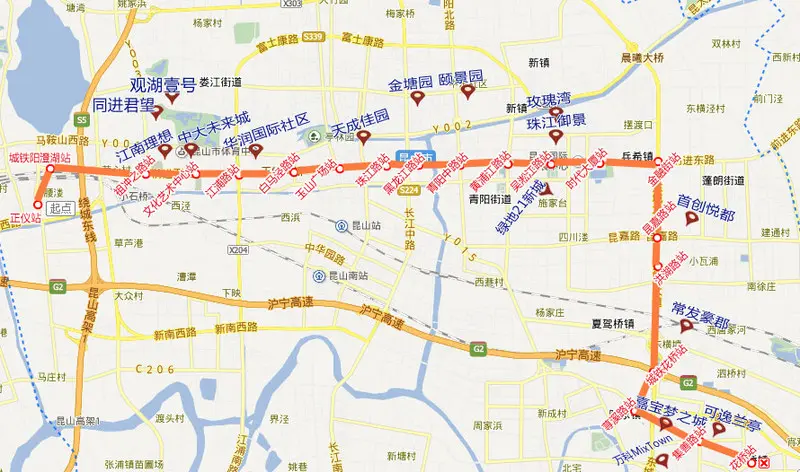 昆山地铁s1号线线路图图片