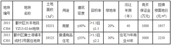 集士港镇丰成村2号居住地块基本信息