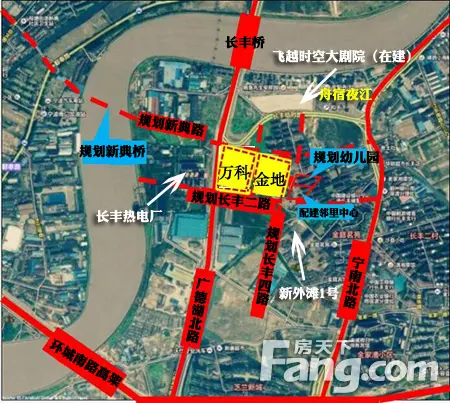 万科、金地长丰地块