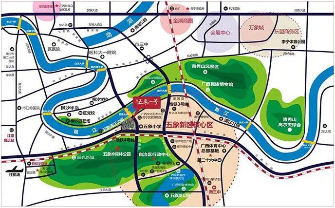 汉军五象一号区位图