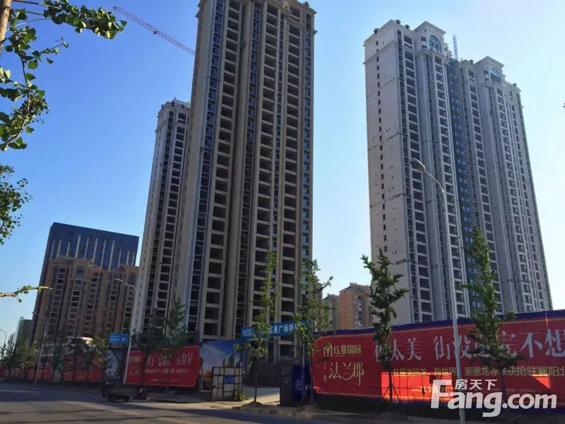 红星国际二期8月工期 在售6栋外立面呈现