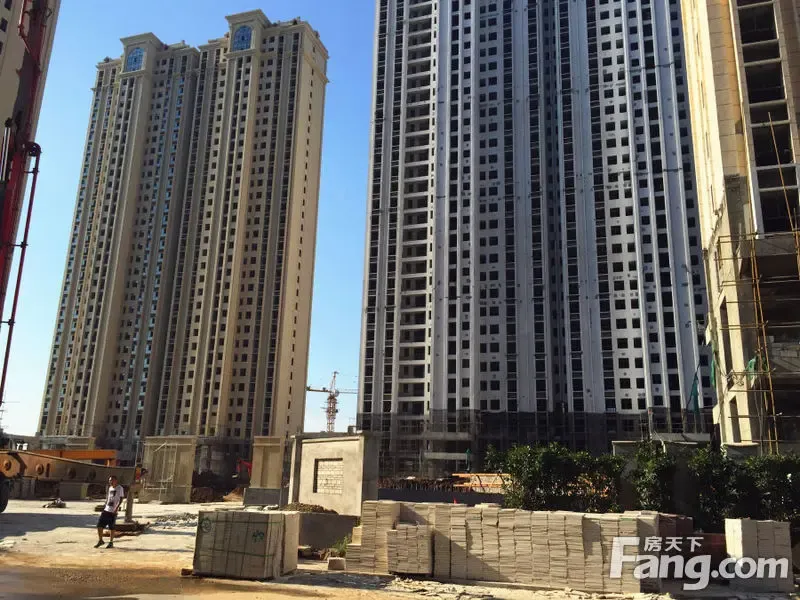 红星国际二期8月工期 在售6栋外立面呈现