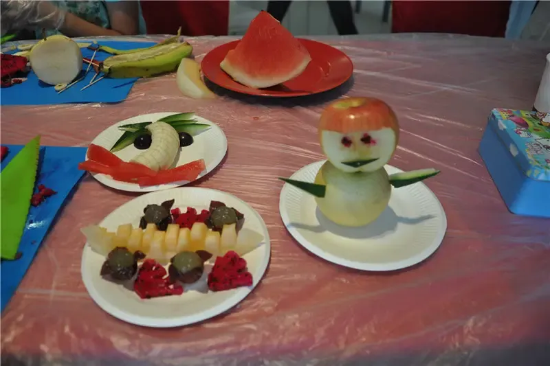 不过不用担心,第二轮水果大比拼,创意重要,谁的作品设计的好,做工精美