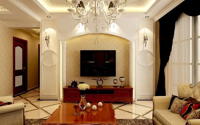 简约欧式三居高清效果图 奢华典雅彰显生活品质