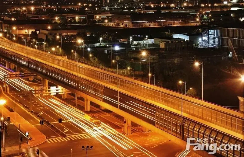 航拍苏州中环快速路从清晨到夜幕美得惊人