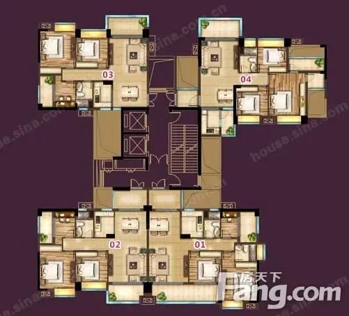 博达汇峰:1栋1单元全明户型解读