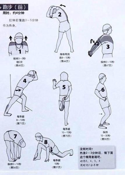 跑前拉伸