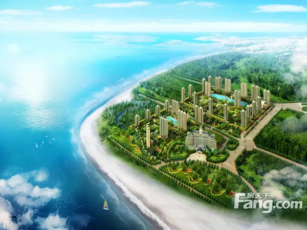 恒大御景半岛项目鸟瞰效果图